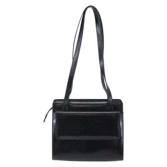 GUCCI Shoulder Bag Leather Black Silver - Picture 2 of 16